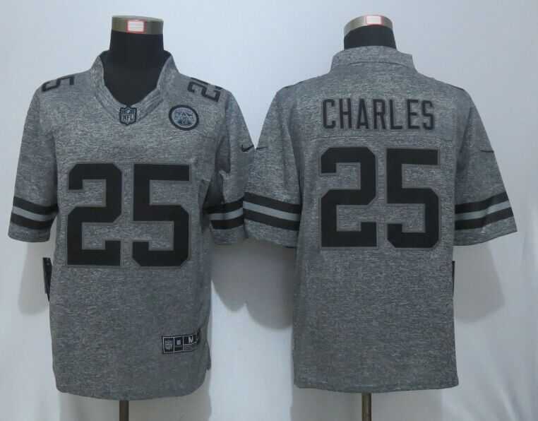 Nike Limited Kansas City Chiefs #25 Charles Men's Stitched Gridiron Gray Jerseys,We sell and wholesale Nike Limited Kansas City Chiefs #25 Charles Men's Stitched Gridiron Gray Jerseys on line form chian!